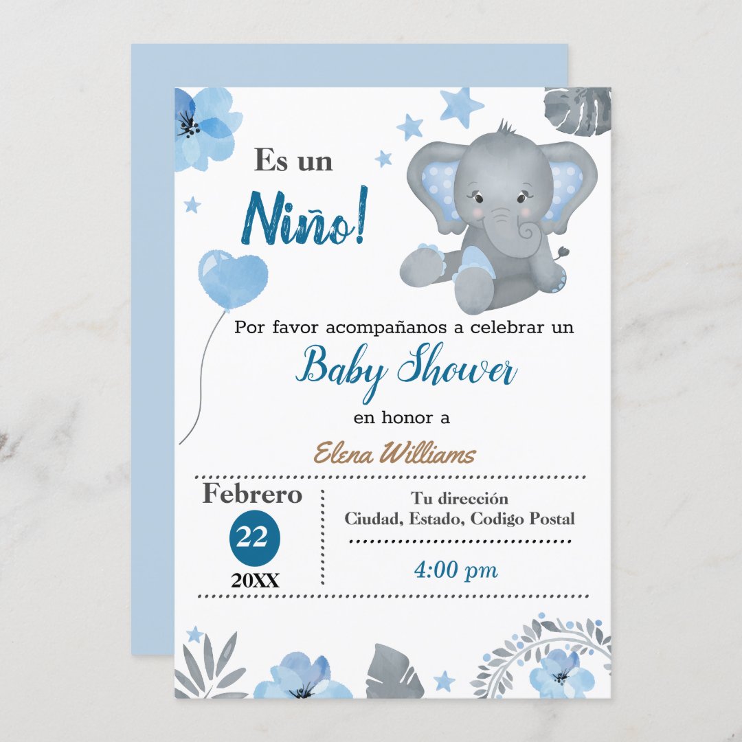 Baby shower-Spanish Invitation | Zazzle