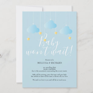 Baby Shower, Sprinkle Cancellation Card