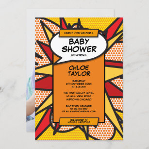 Baby Shower Sprinkle Modern Gender Neutral Photo Invitation