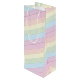  Baby Shower Sprinkle Rainbow Raindrop Cloud Wine Gift Bag