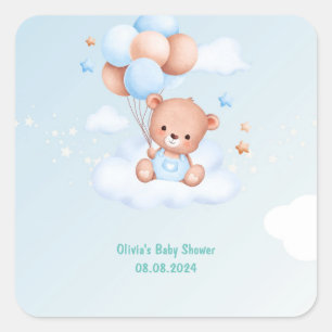 BABY SHOWER SQUARE STICKER