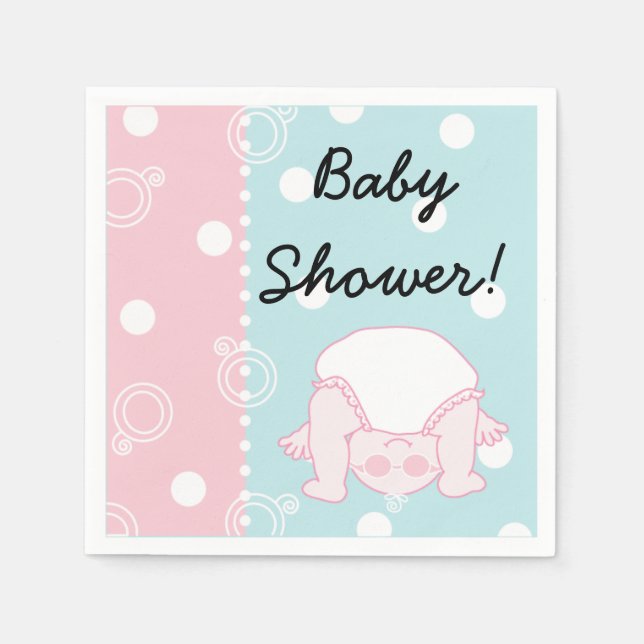 Baby Shower Standard Cocktail Napkin BABY (Front)