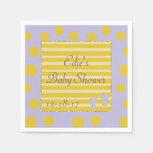 Baby Shower Standard Napkins/Pink Build a Shower Napkins (Front)