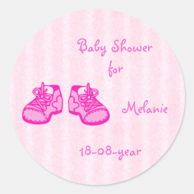 Baby Shower sticker (Front)