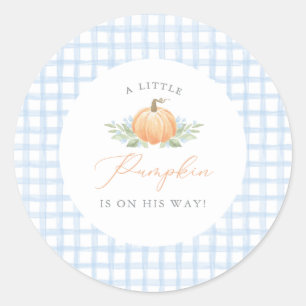 Baby Shower Sticker   A Little Pumpkin