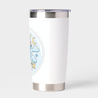 Baby shower sticker for boy insulated tumbler