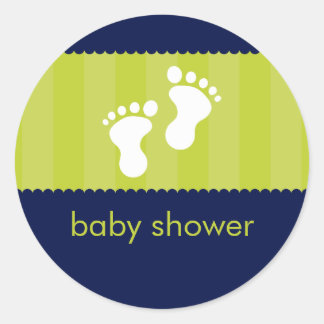 BABY SHOWER STICKER :: happy feet 12