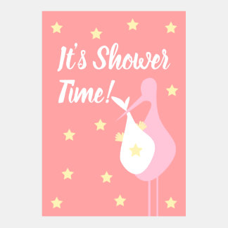 Baby Shower Stork Invitation