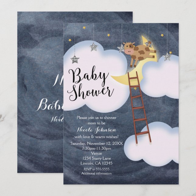 Baby Shower Storybook Nursery Rhyme Invitations (Front/Back)