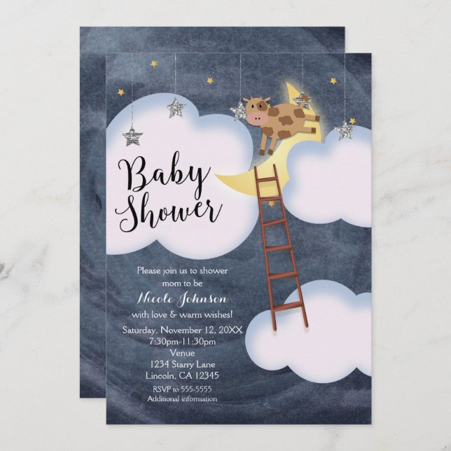 Baby Shower Storybook Nursery Rhyme Invitations (Front/Back)