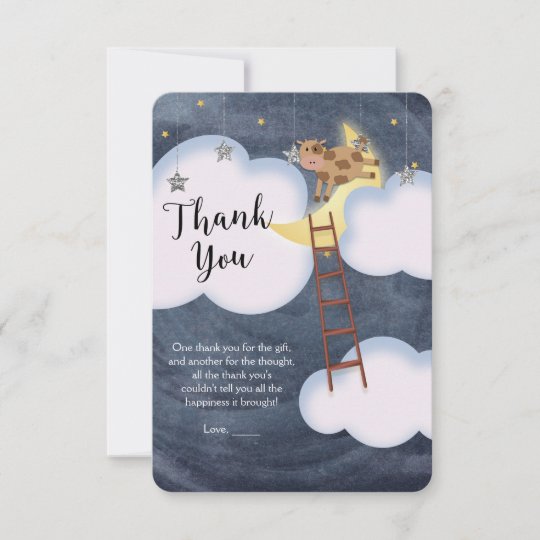 Baby Shower Storybook Nursery Rhyme Thank You Card