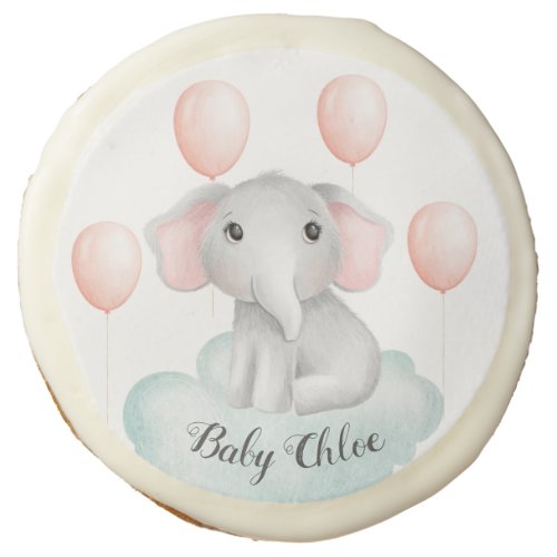Baby Shower Sugar Cookies Favors Gifts Elephant