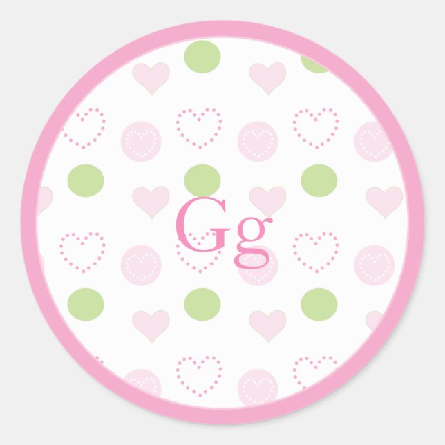 Baby Shower "Sugar & Spice" Stickers 1 1/2" or 3" (Front)
