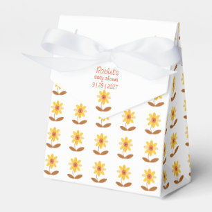 Baby Shower Sunflower Theme Favor Boxes