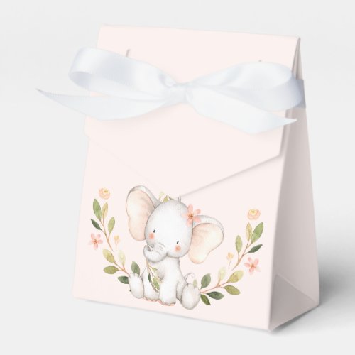 BABY SHOWER _ sweet elephant _ GIRL Favor Boxes