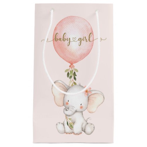 BABY SHOWER _ sweet elephant _ GIRL Small Gift Bag