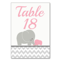 Baby Shower Table Number Cards | Custom Template