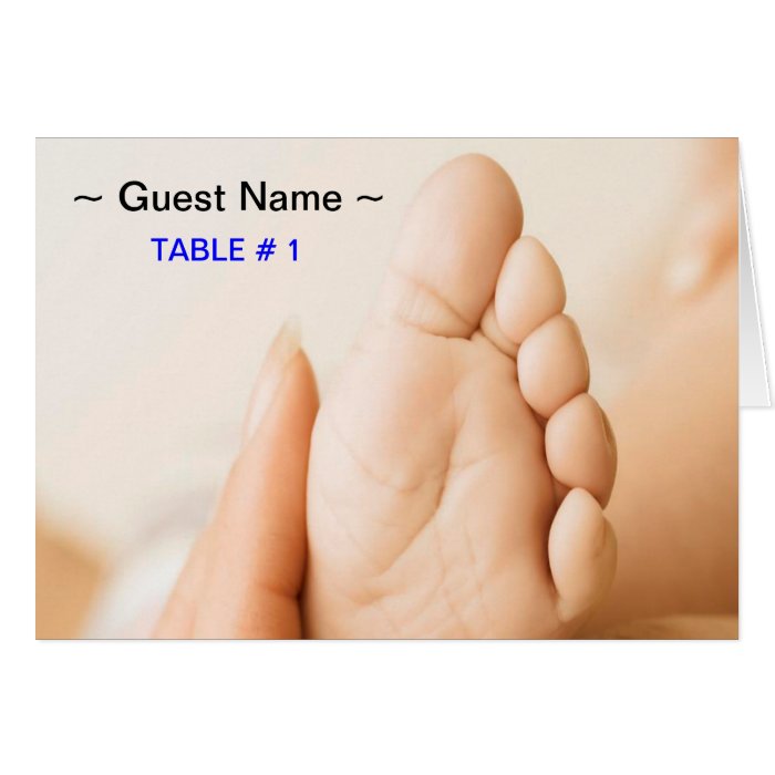 Baby Shower Table # Place Card