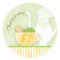 Baby Shower Tea Party Favor Sticker  |  Neutral