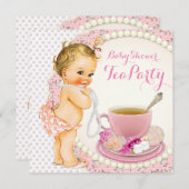 Baby Shower Tea Party Invitation (Front/Back)