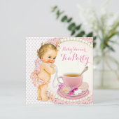 Baby Shower Tea Party Invitation (Standing Front)