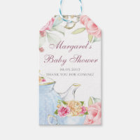 Baby Shower Tea Party Thank you Gift Tags