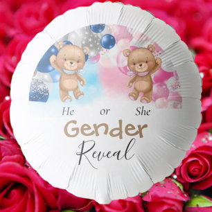 Baby Shower Teddy Balloons Gender Reveal