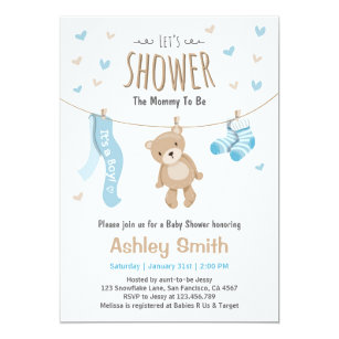 Teddy Bear Baby Shower Invitations Zazzle