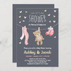 Baby Shower Teddy Bear Invitation Pink Girl shower