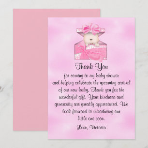 Baby Shower Thank You Baby Girl Invitation