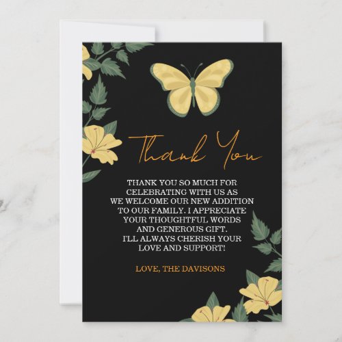 Baby Shower Thank You Card