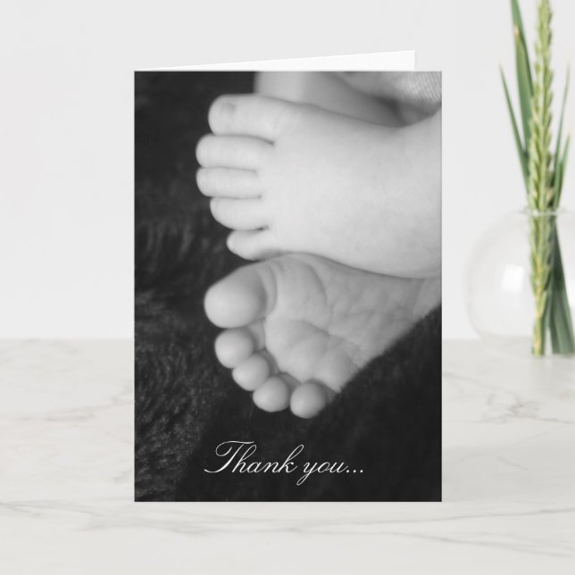 Baby shower thank-you card (Front)