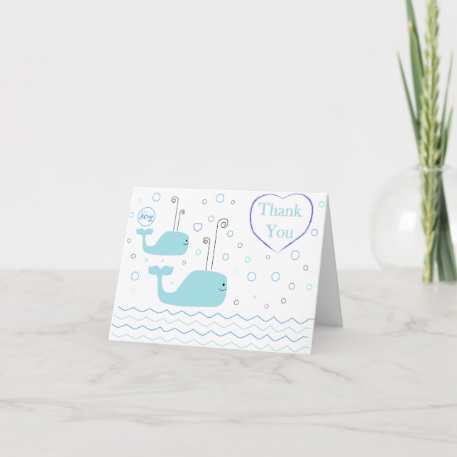 Baby Shower - thank you card (boy) (Front)