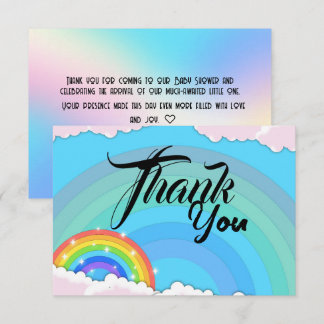 Baby Shower Thank You Card | Cute Baby Shower