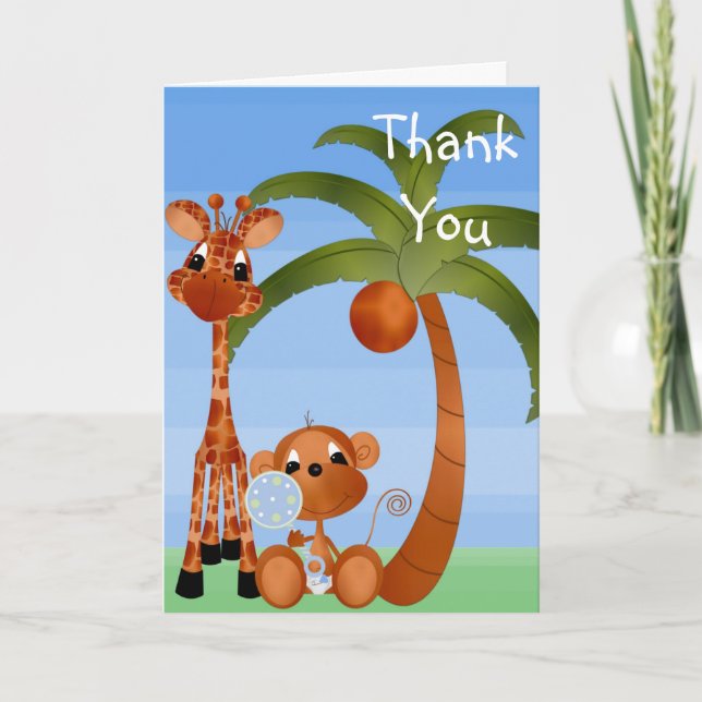 Baby Shower Thank you Card for Boy (Front)