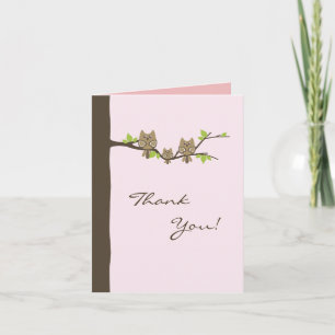Baby Shower Thank You Card (Girl)