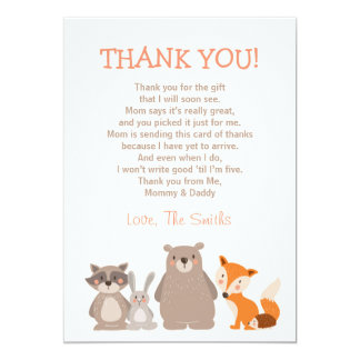 thank you card baby shower