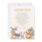 Baby Shower Thank You Card Woodland