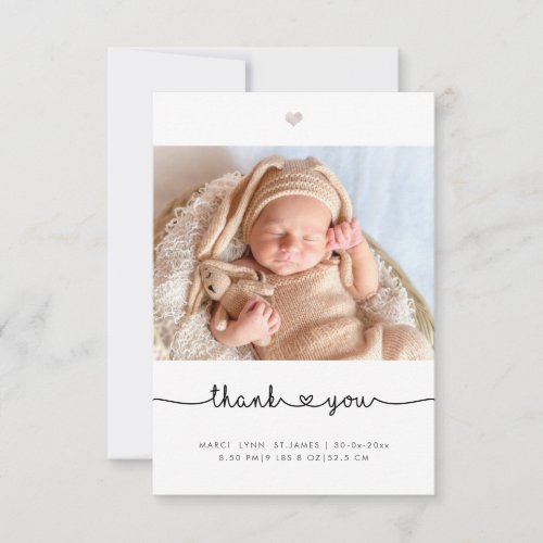 Baby Shower Thank You Chic Love Script