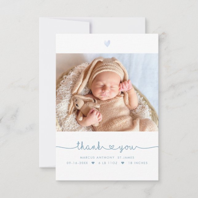 Baby Shower Thank You DIY Color Script (Front)