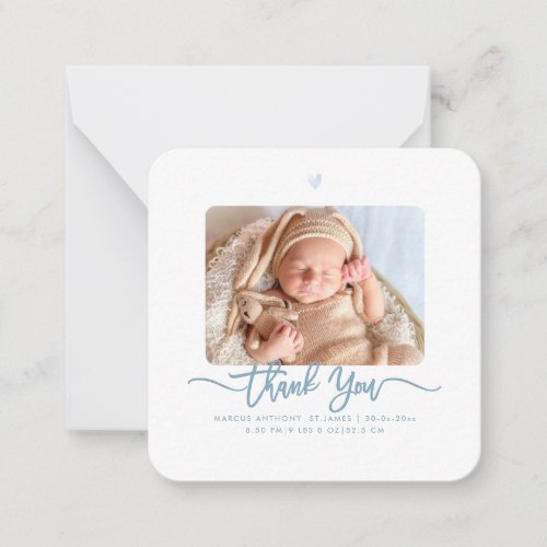 Baby Shower Thank You DIY Color Script Note Card