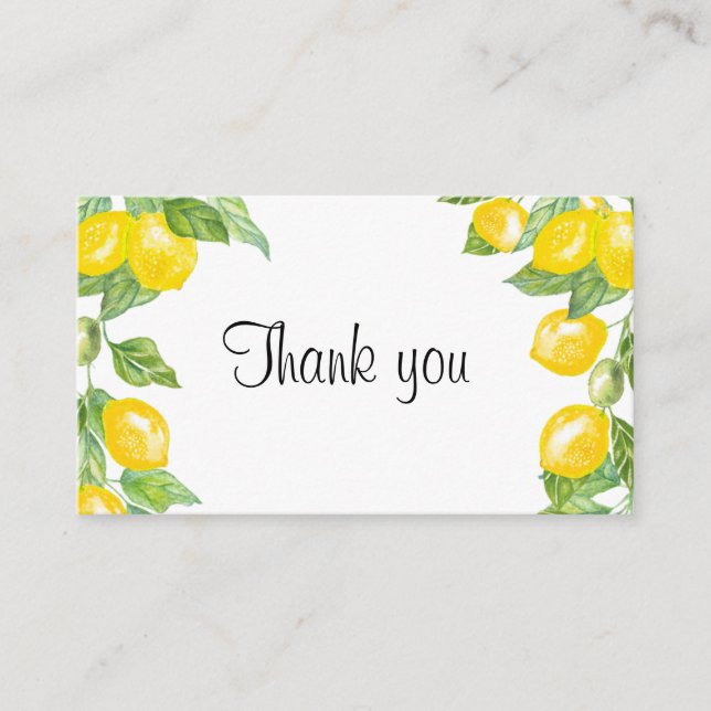 Baby shower thank you enclosure card (Front)