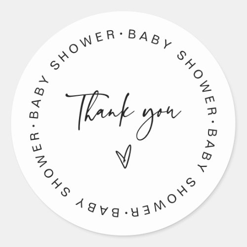 Baby Shower Thank you Favor Label Sticker F201
