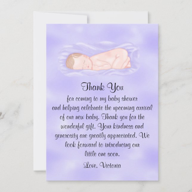 Baby Shower Thank You Gender Neutral Invitation (Front)