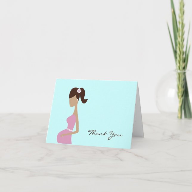 Baby Shower Thank You Note Card (Front)