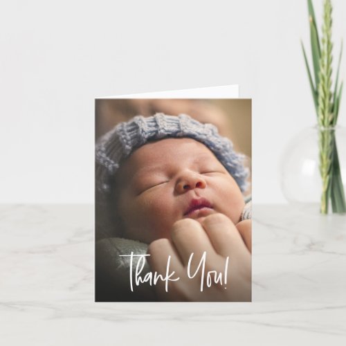 Baby shower Thank You Photo Birth Announcement