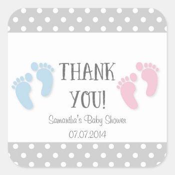 Baby Shower Thank You Stickers by melanileestyle at Zazzle