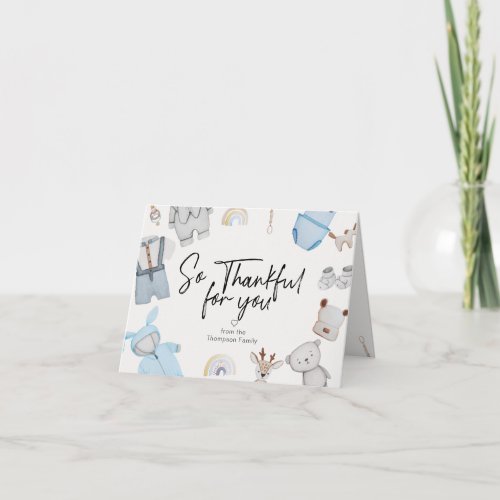 Baby Shower Thankful For You Boys Clothes Toys