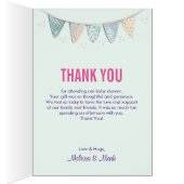 Baby Shower Thanks Nesting Egg w/ Flamingo & Bunny Cards (Inside (Right))