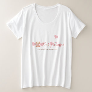 Baby Shower Theme Personalized Plus Size T-Shirt